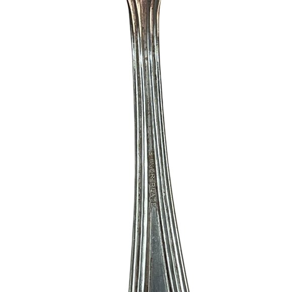 Set Of 5 Vintage Silver-Plated Soup Spoons With Ornate Handle Design 21n - Picture 3 of 6